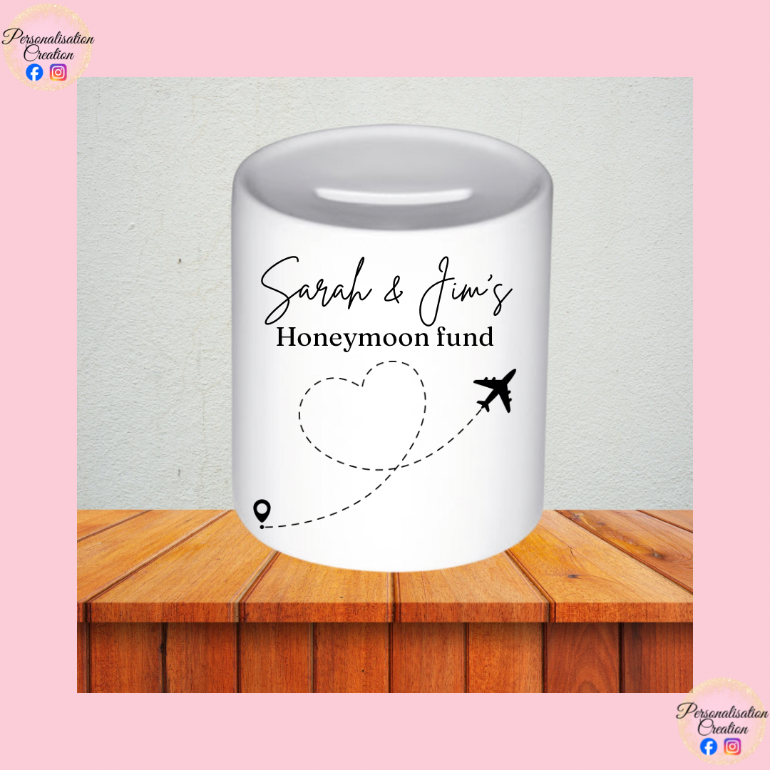 Honeymoon fund money box
