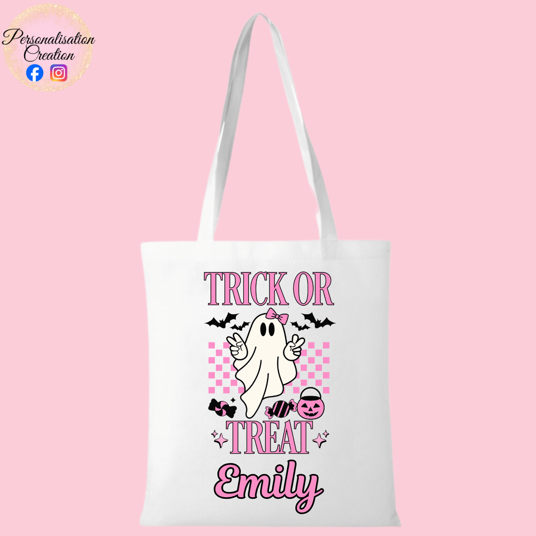 Ghost trick or treat bag