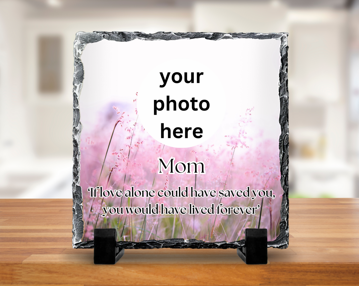 ‘if love could have saved you’ slate - 20cm