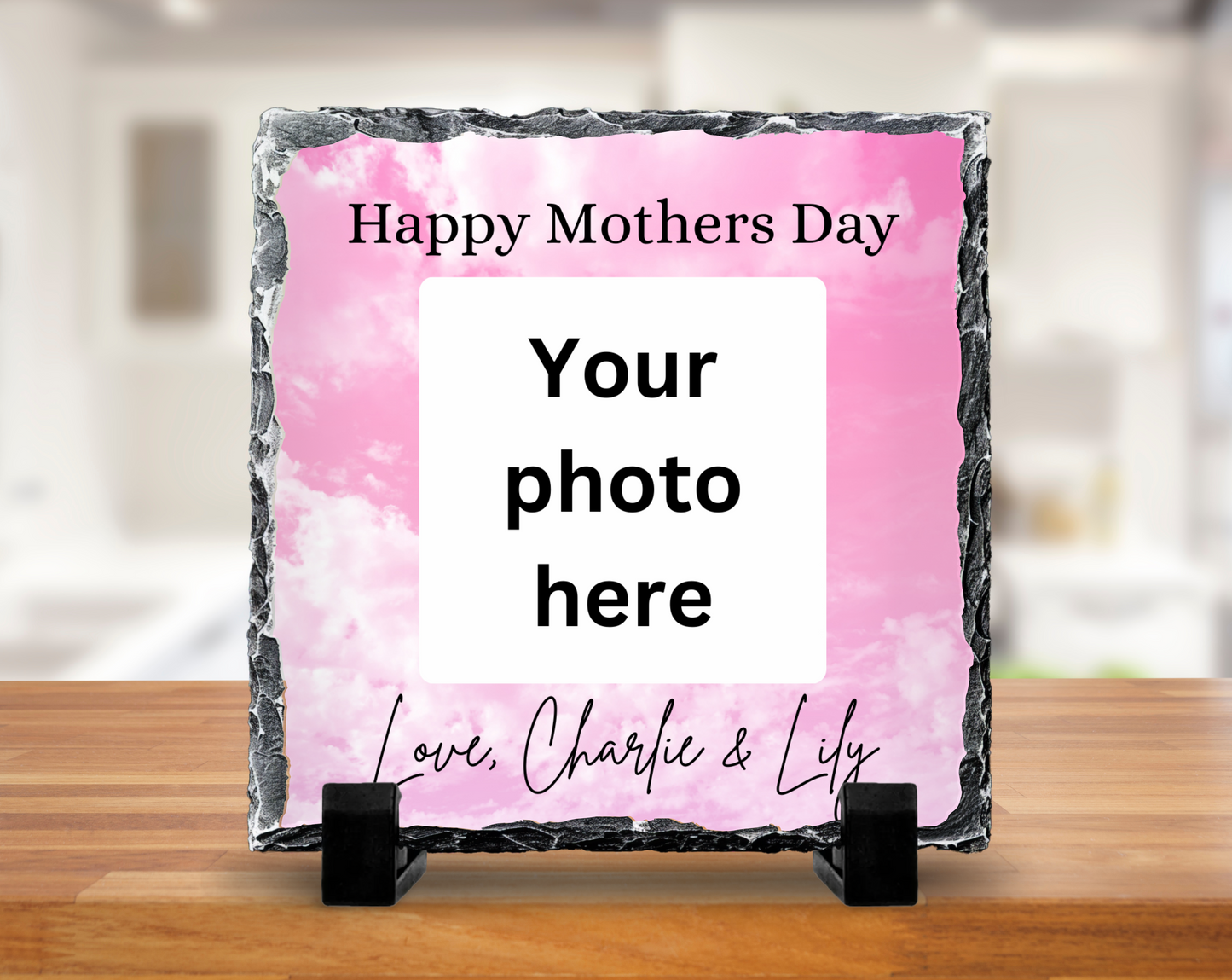Mothers day photo slate - 20cm