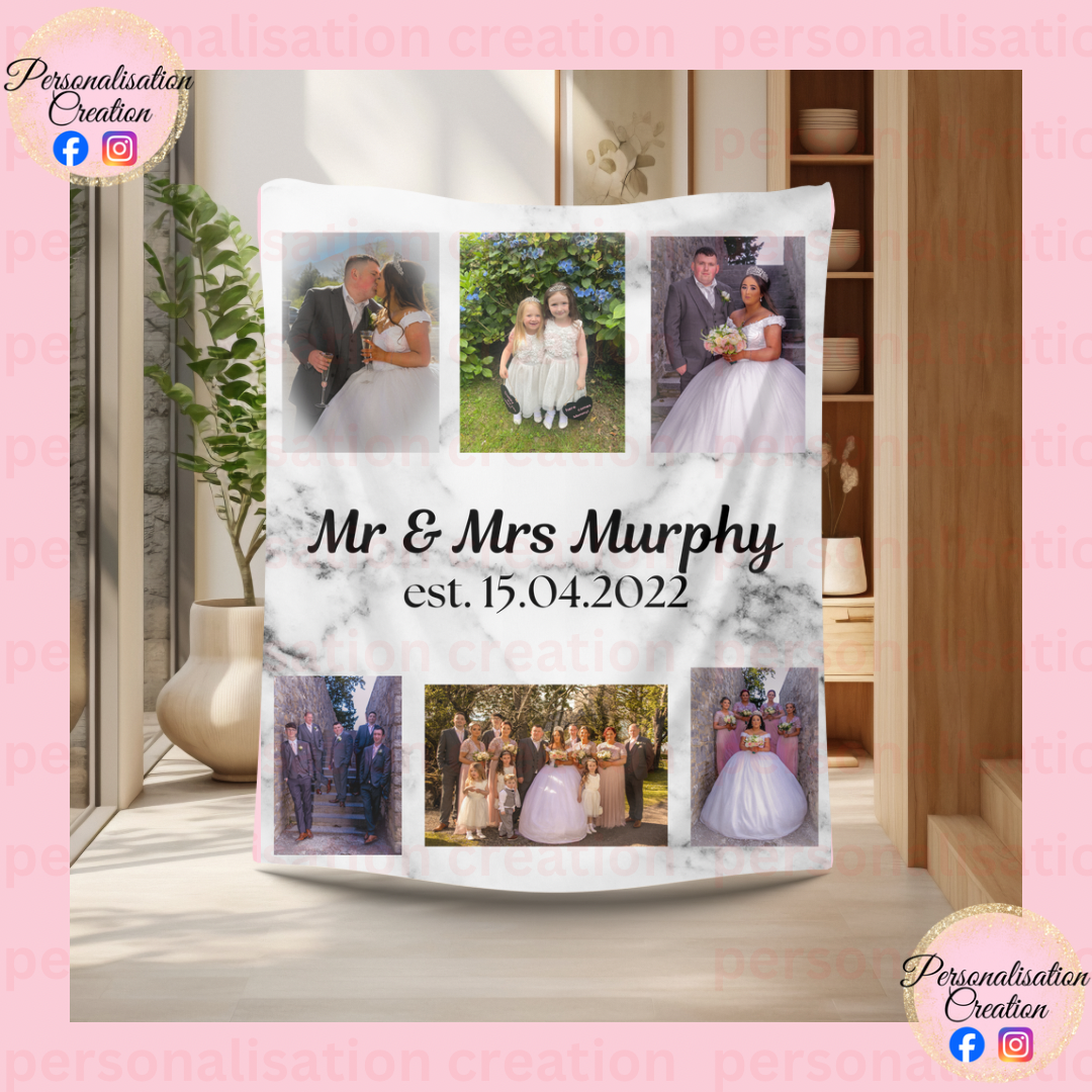 Wedding blanket (marble) - large