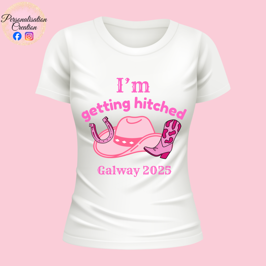 Hen party getting hitched tshirt