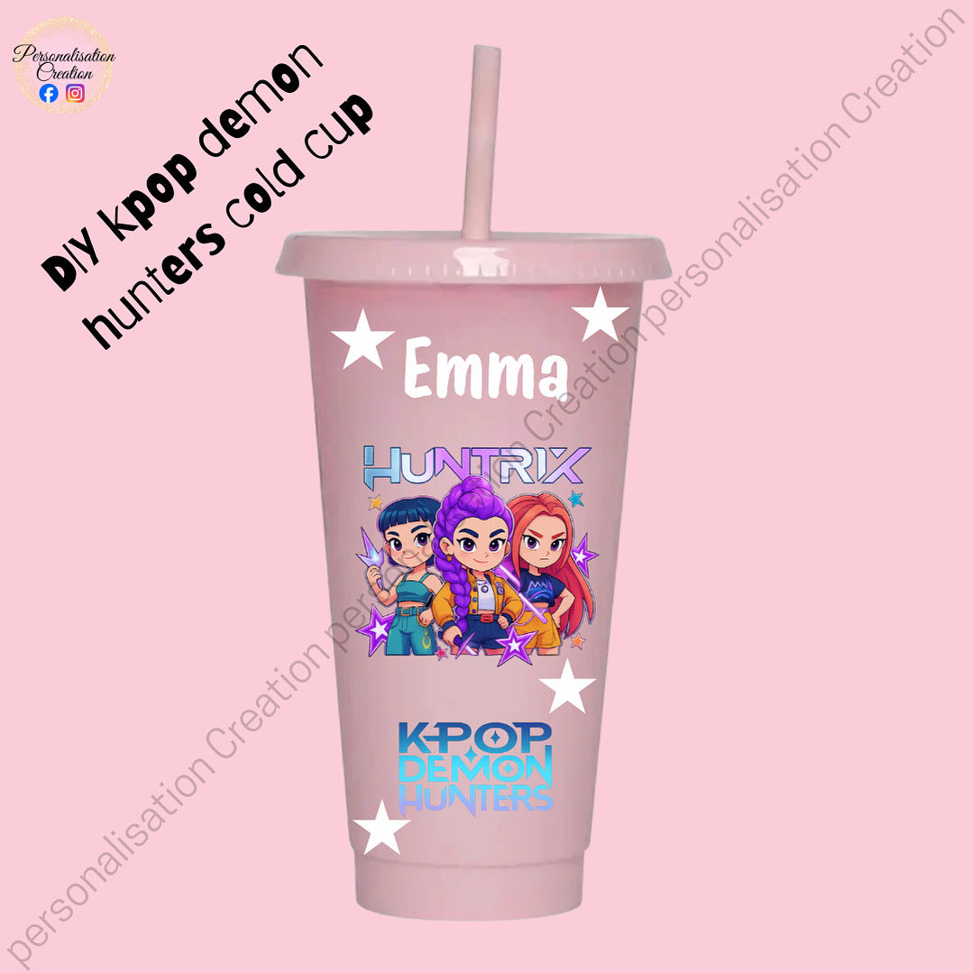 Design your own kpop cold cup