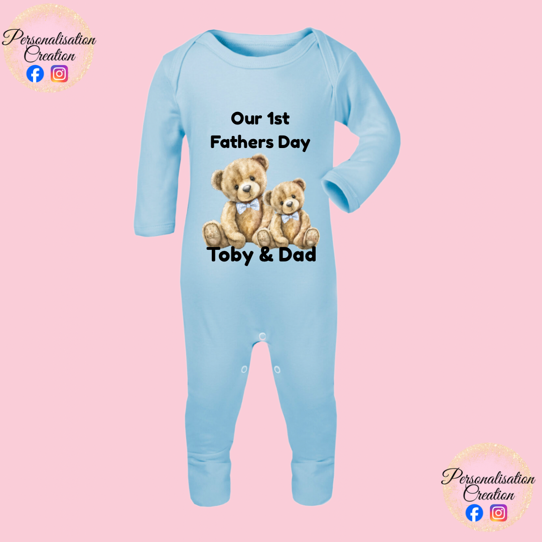 Our 1st fathers day babygrow