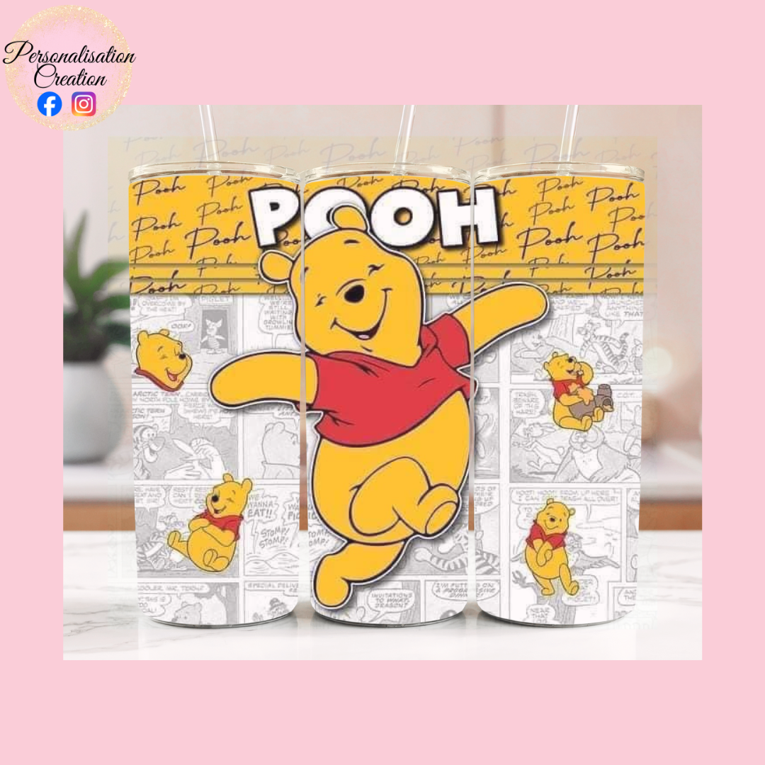 Winnie the pooh comic tumbler
