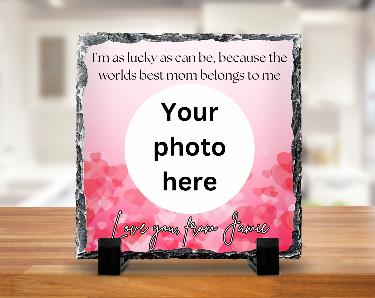 ‘Im as lucky as can be’ slate - 20cm