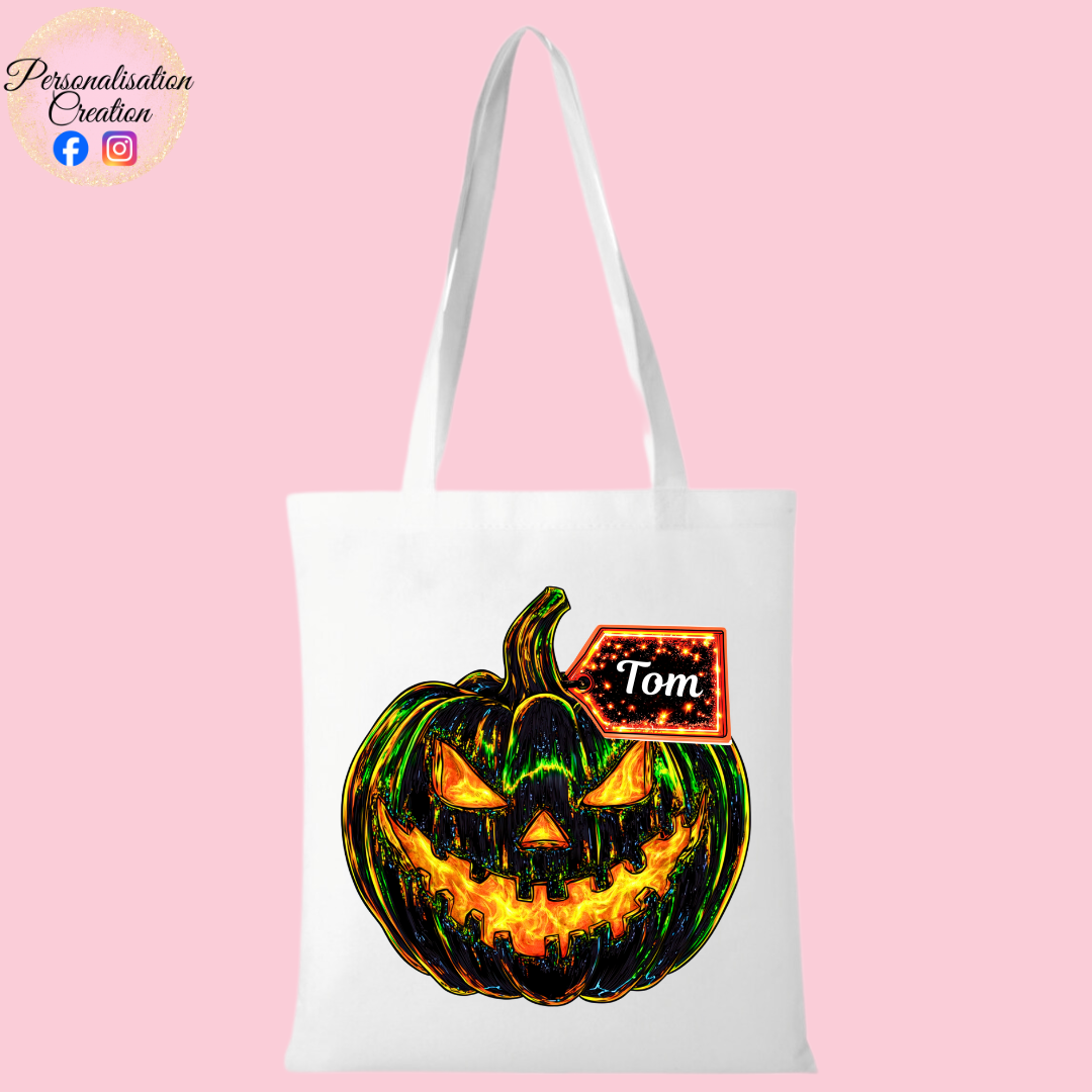 Pumpkin trick or treat bag