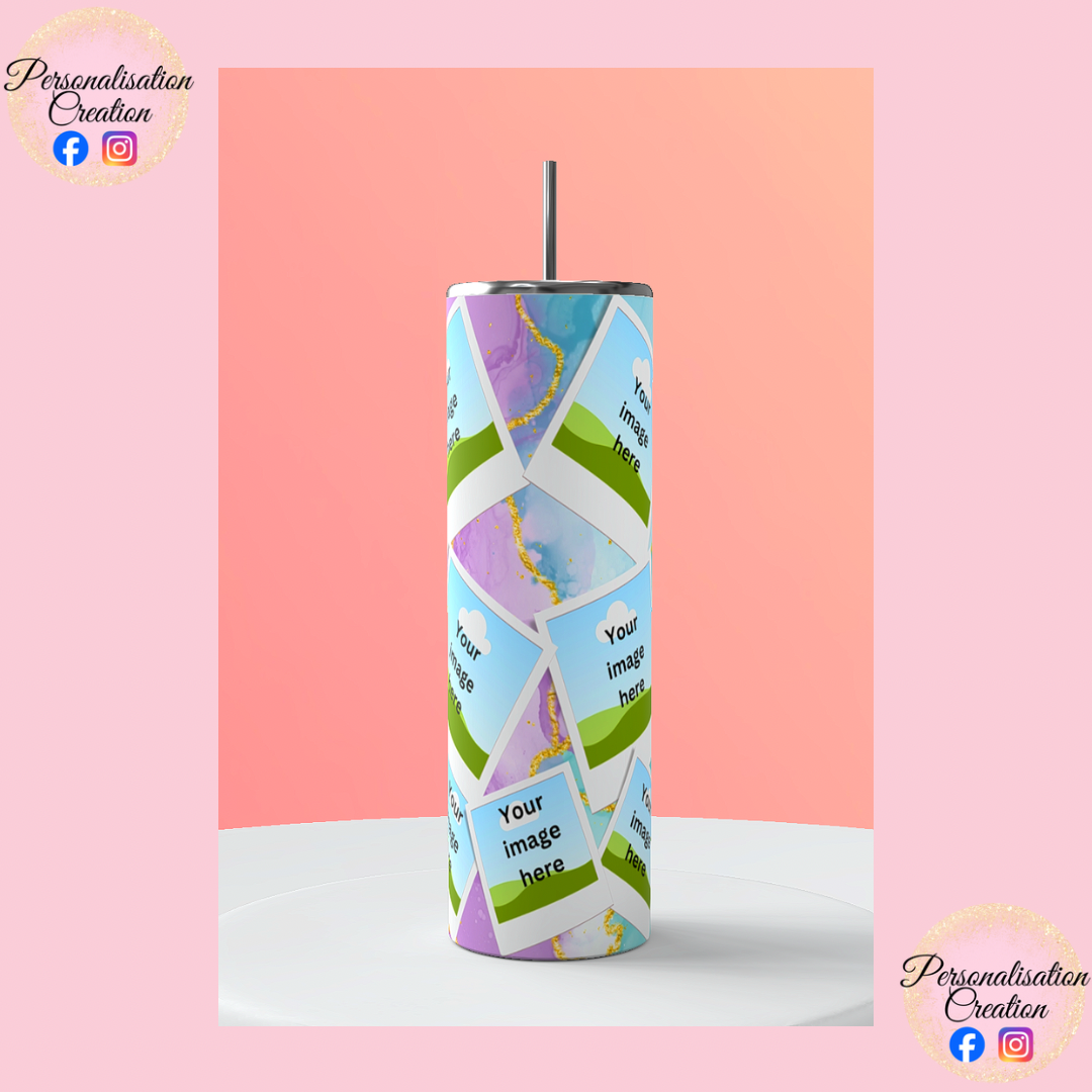 Add your own images multicolour tumbler