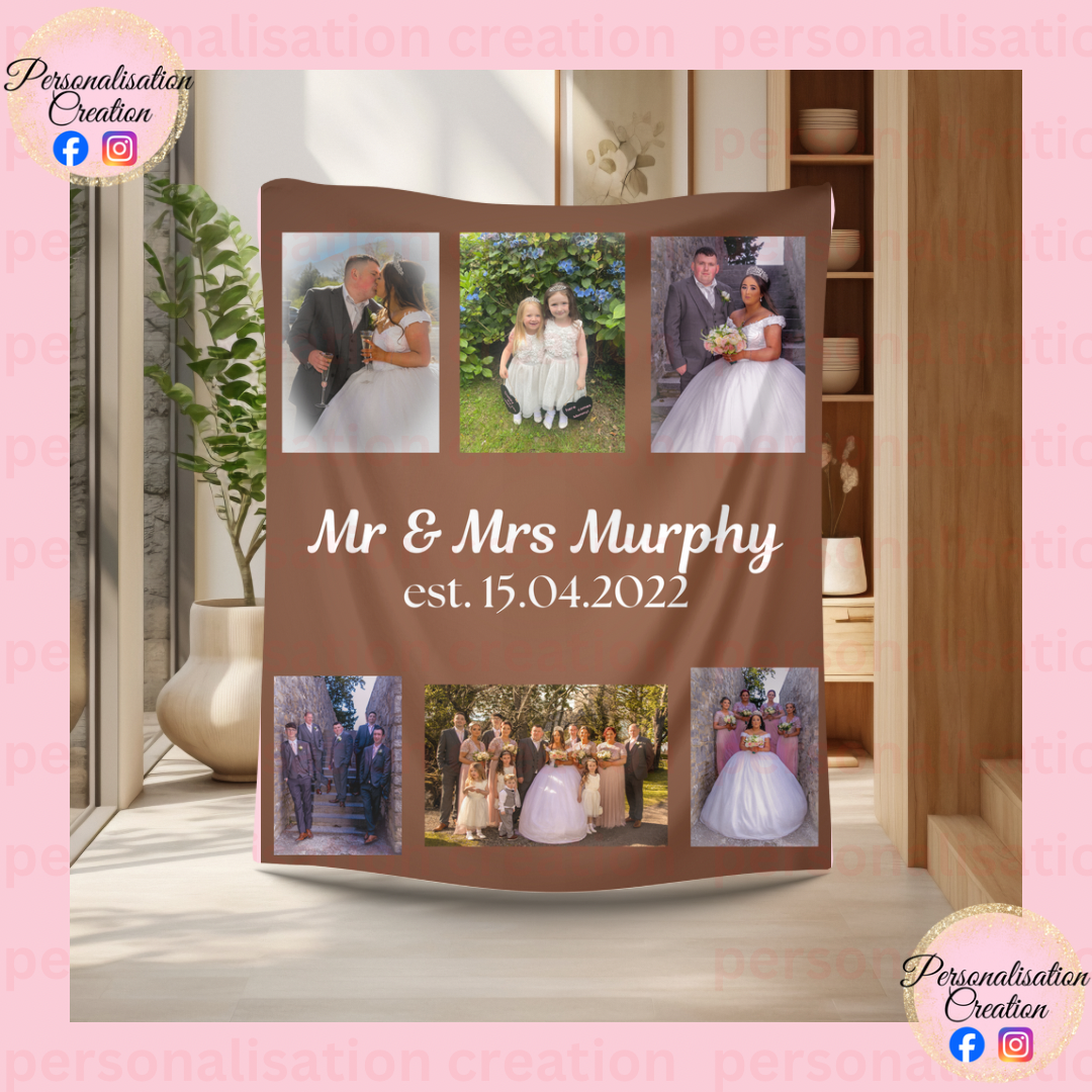 Wedding blanket (brown) - large