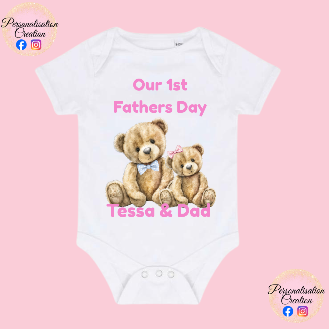 Our 1st fathers day baby vest