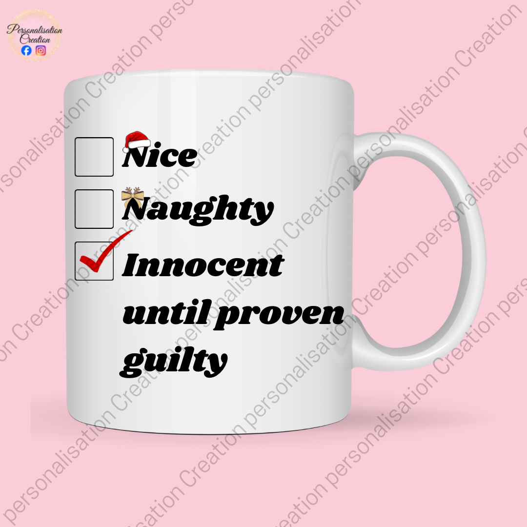 Naughty or nice mug