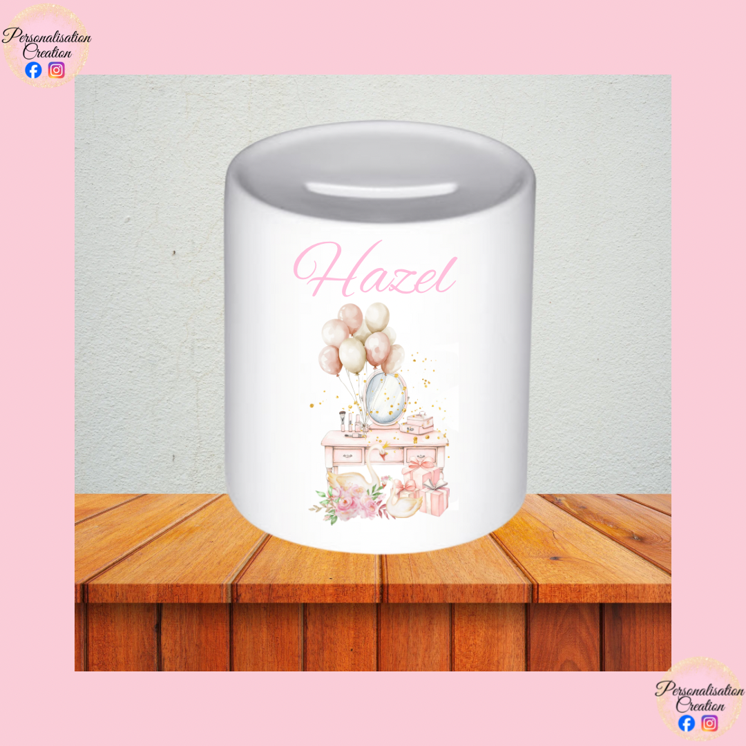 Ballerina 1st birthday money box