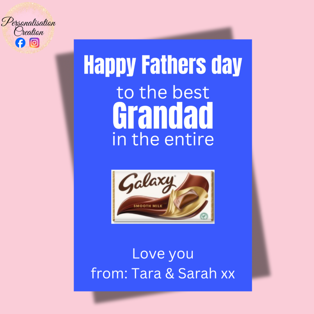 Fathers day galaxy A4 print