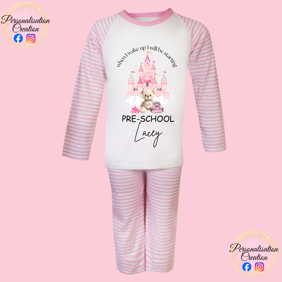 Starting pre-school/big school princess castle pjs
