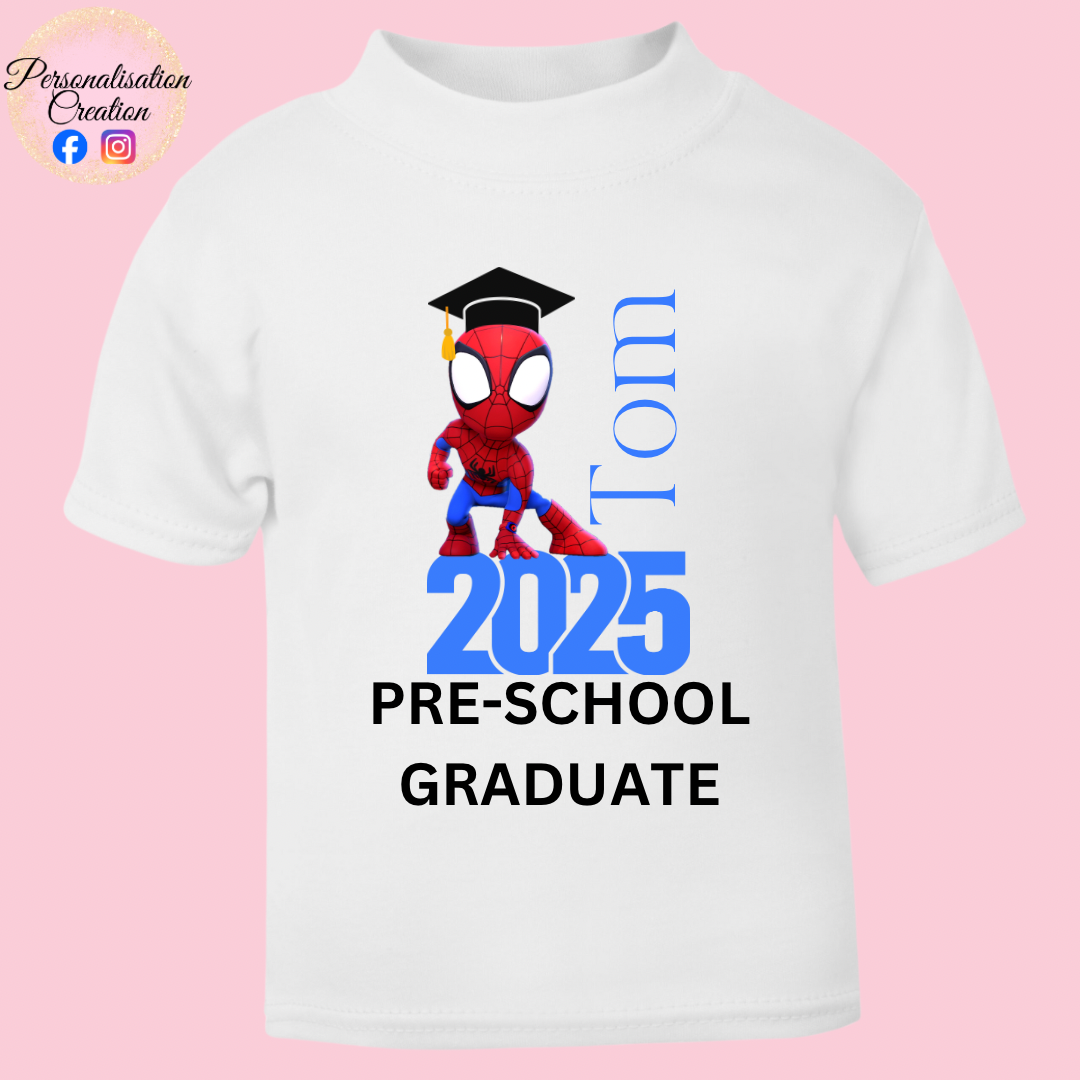 Character preschool graduation tshirt