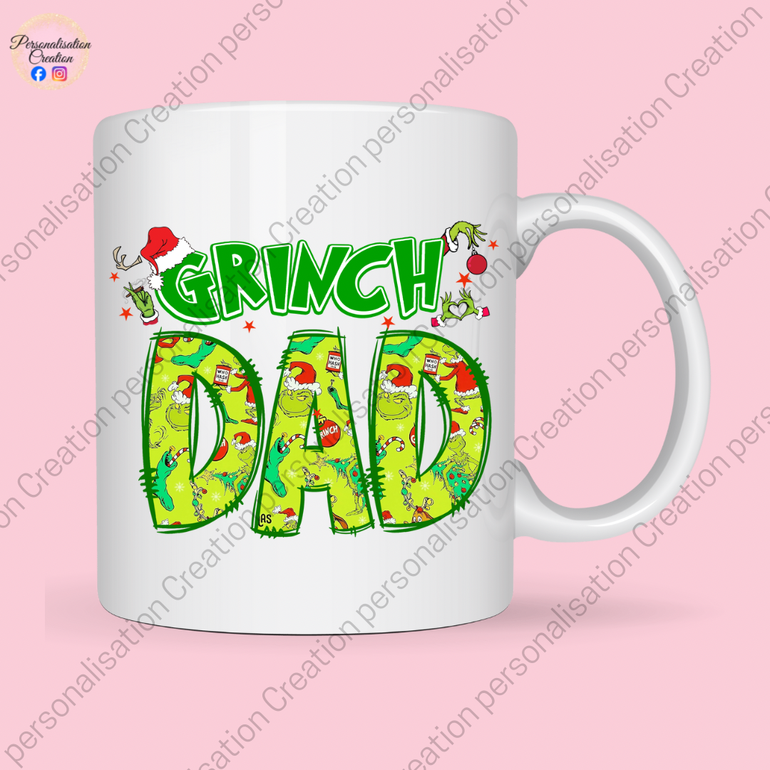 Grinch dad mug