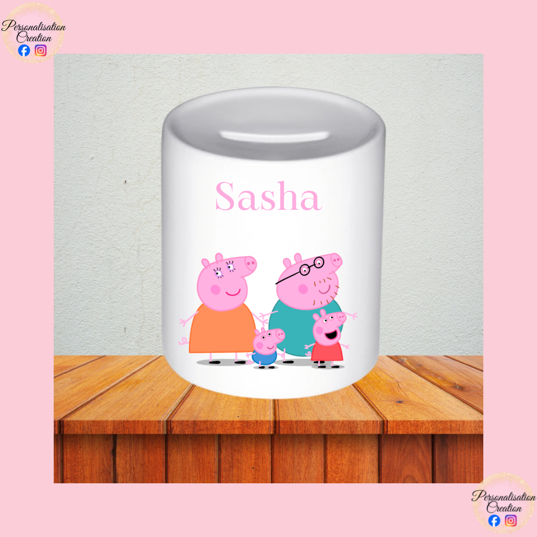 Peppa pig family money box
