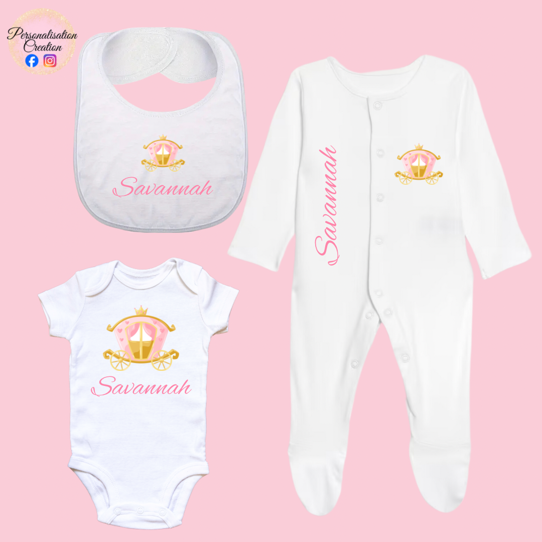 Princess carriage baby set