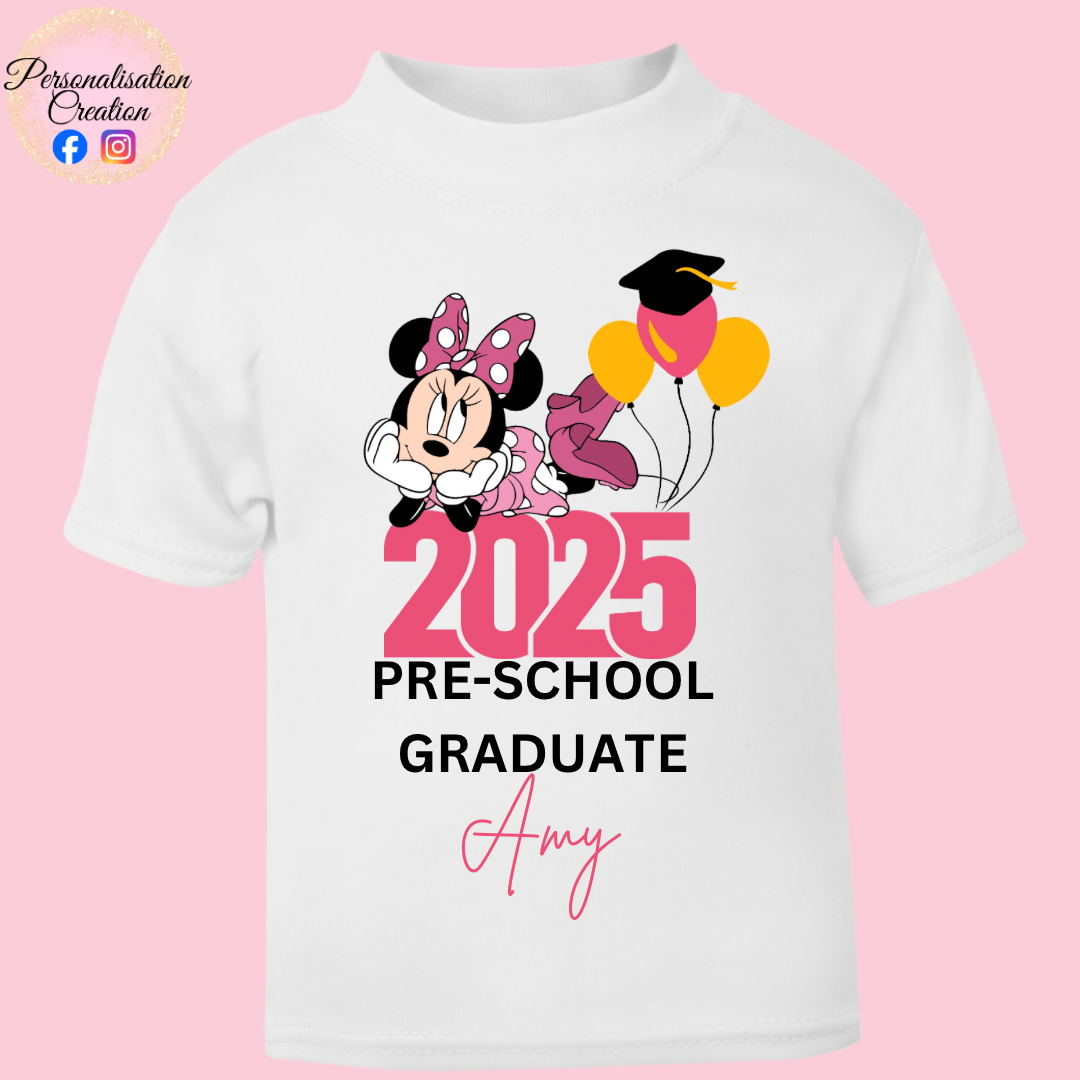 Character preschool graduation tshirt