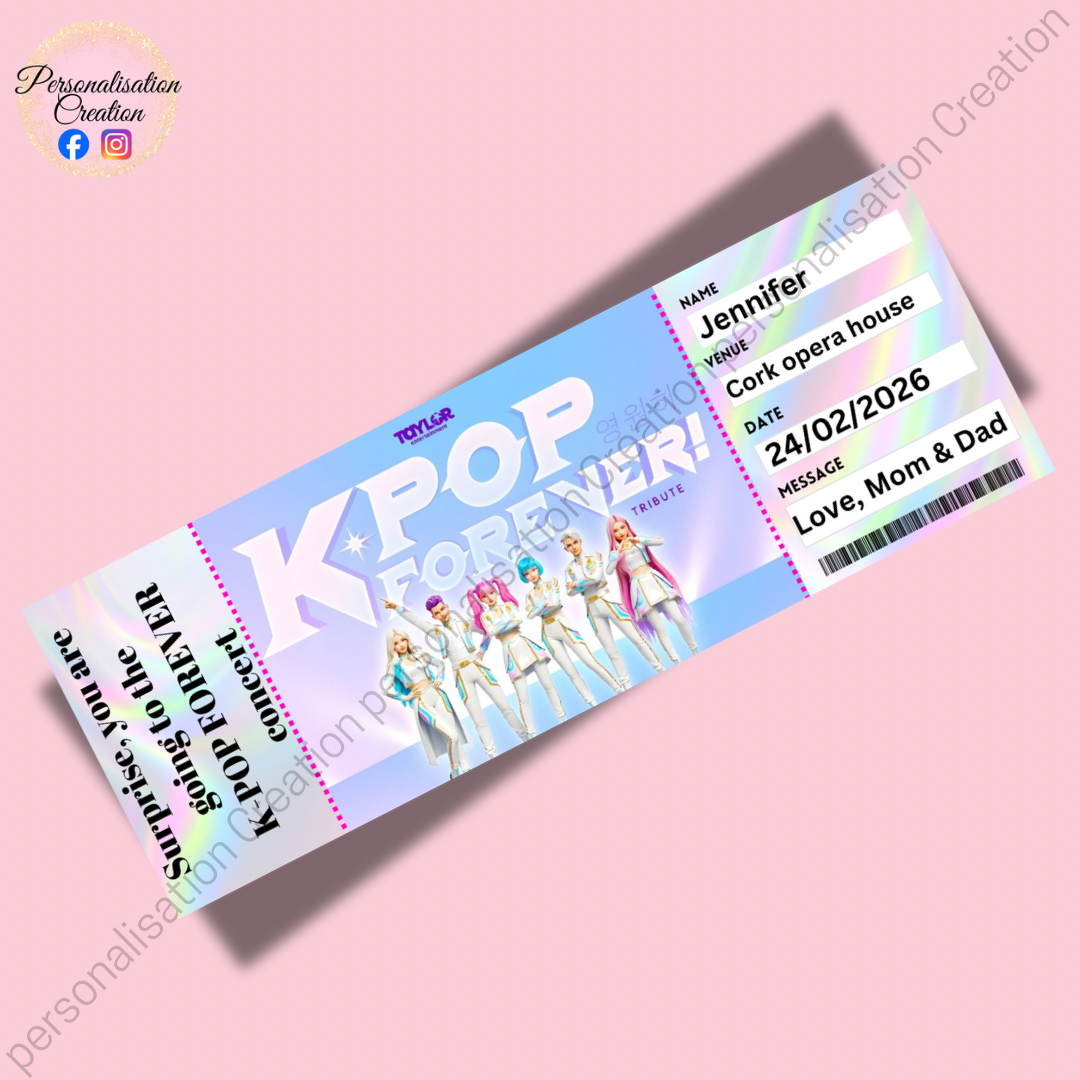 Kpop forever concert ticket (option 2)