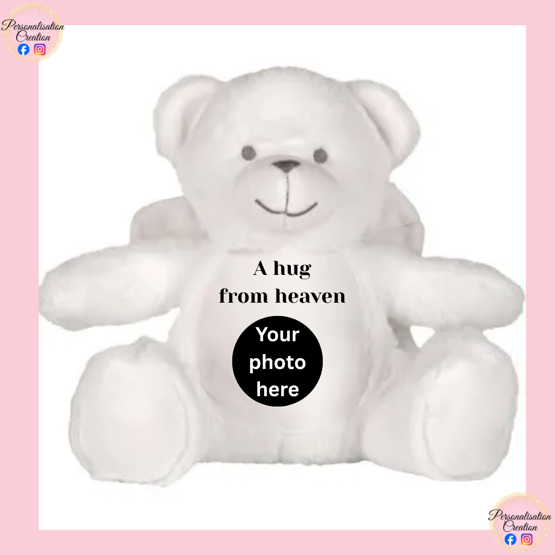 A hug from heaven medium angel bear