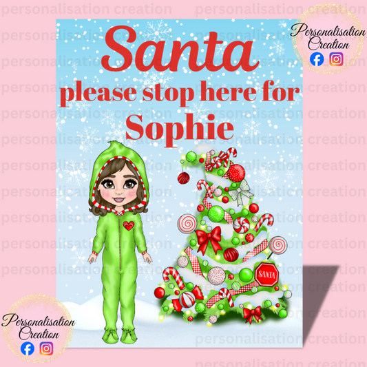 Santa stop here - grinch inspired