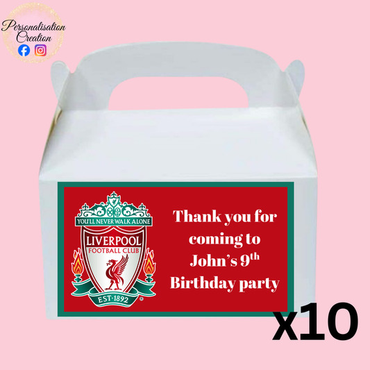Boys favours mini birthday box (pack of 10)
