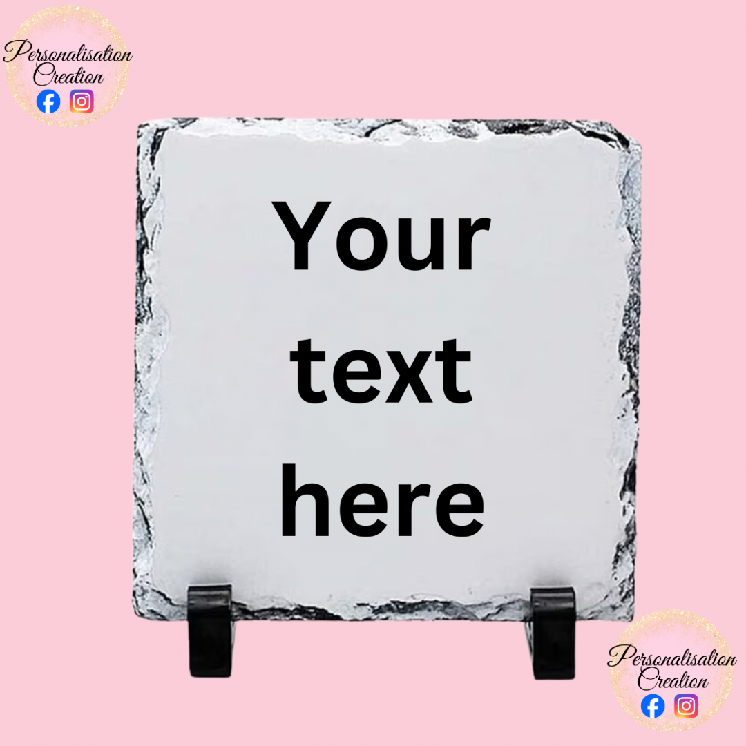 Add your own text 15cm slate