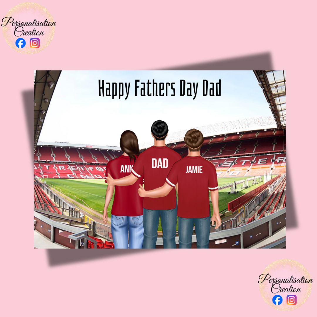 Dads team a4 print