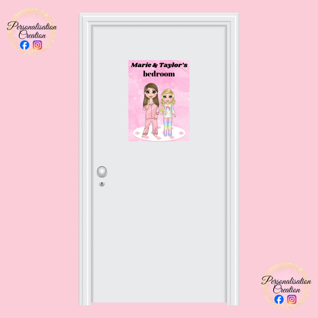 Squishmallows bedroom door sign