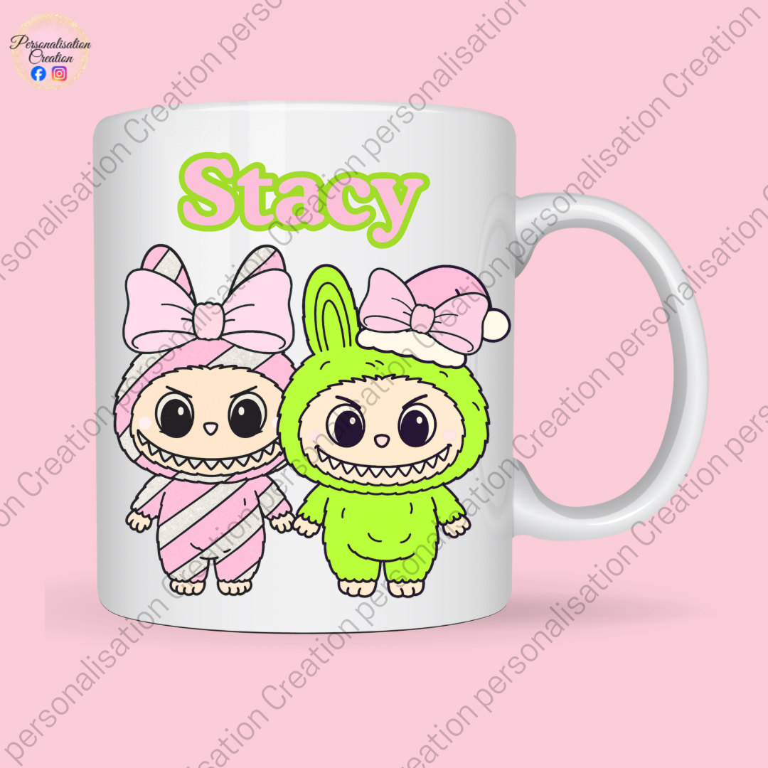 Christmas labubu mug