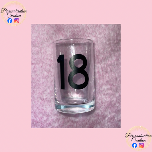 18 shot glass - clearance item