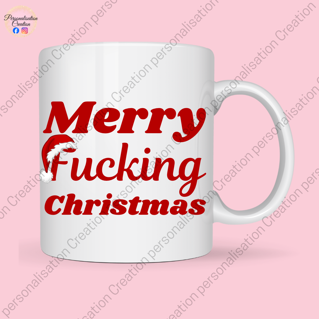 Merry fxcking christmas mug