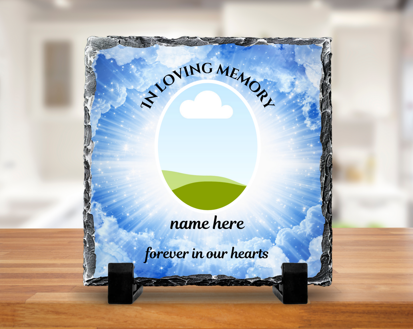 In loving memory slate - 15cm