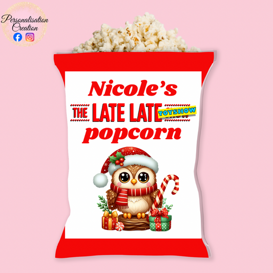 Toy show popcorn wrapper