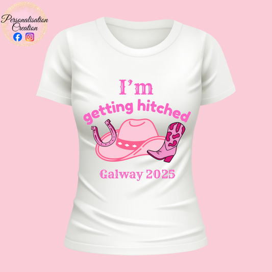Hen party getting hitched tshirt