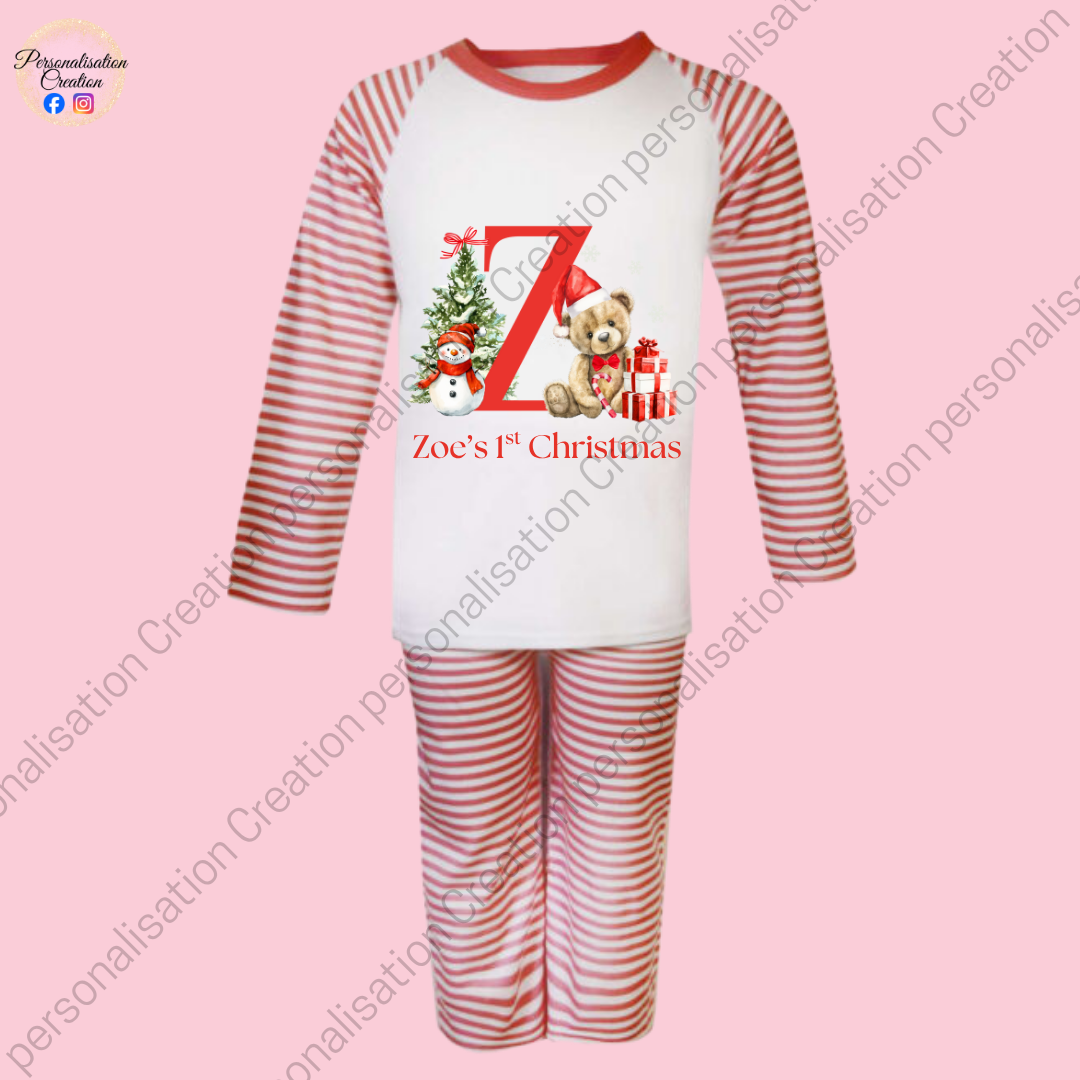 Initial 1st christmas pjs