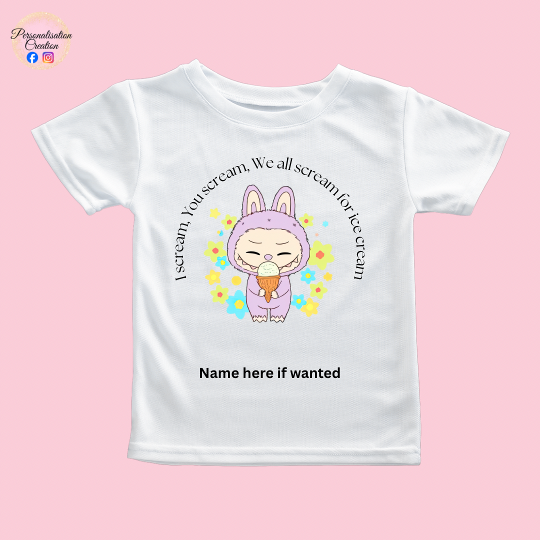 Icecream labubu tshirt