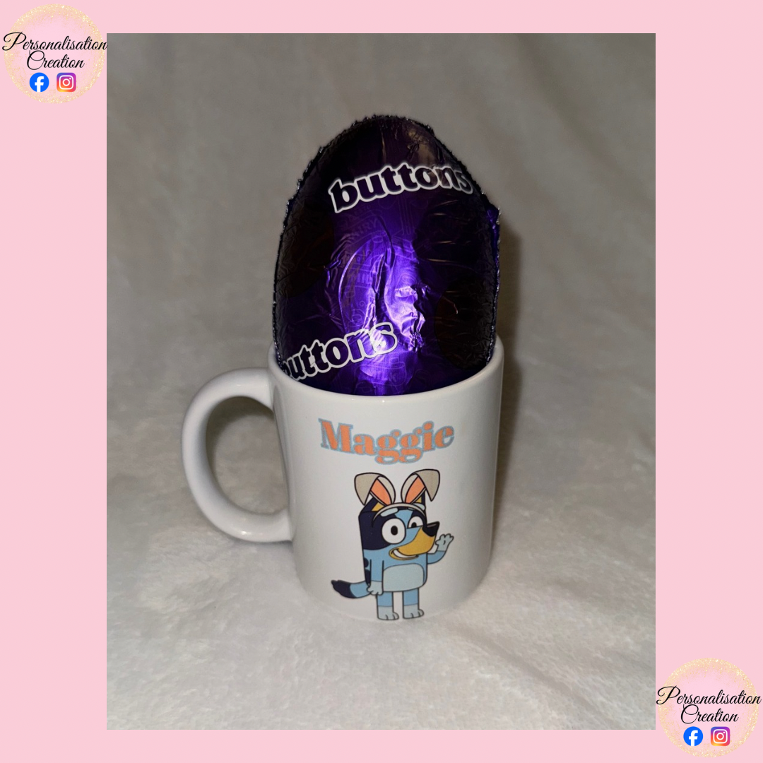Themed easter egg in a mug