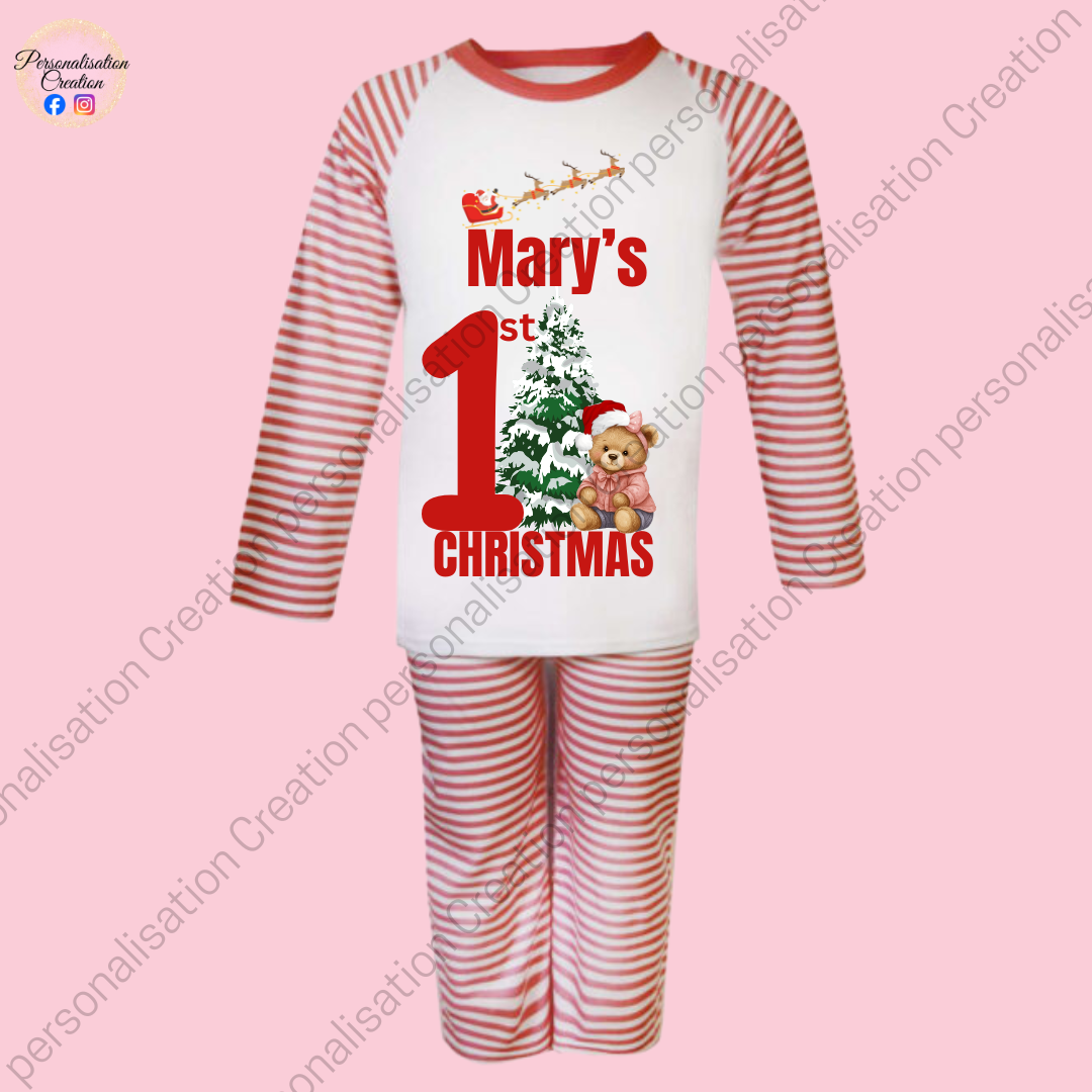 1st christmas pjs & blanket bundle