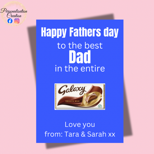Fathers day galaxy A4 print