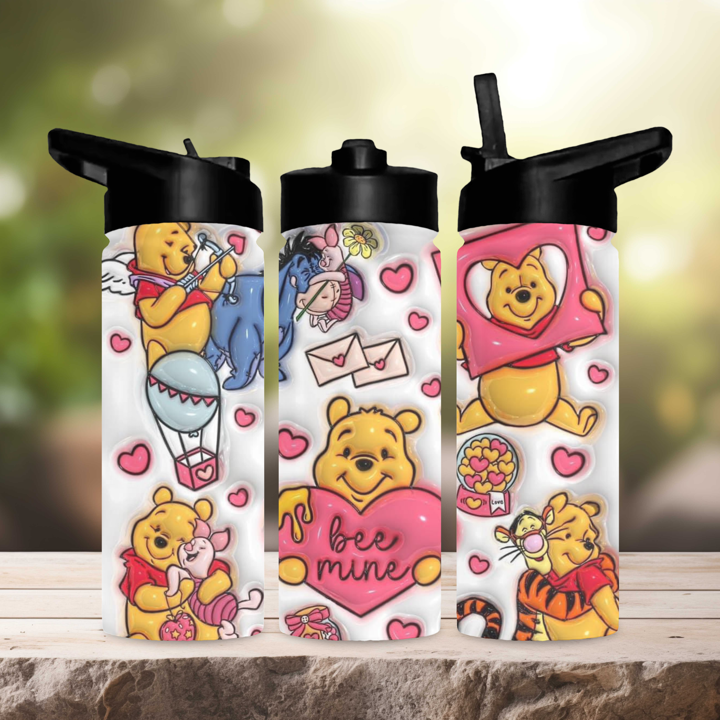 Winnie the pooh 3d water bottle