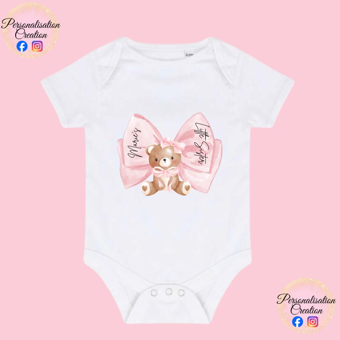 Little sister teddy bear vest
