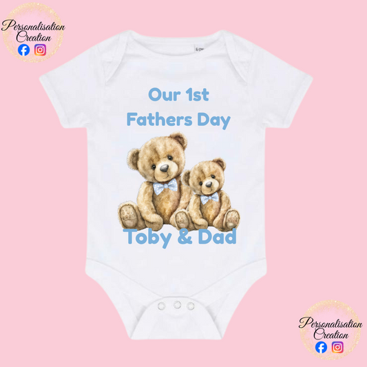 Our 1st fathers day baby vest