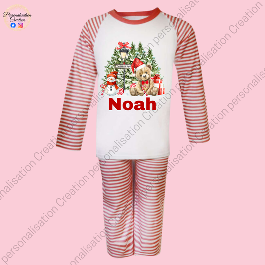 Teddy bear christmas pjs