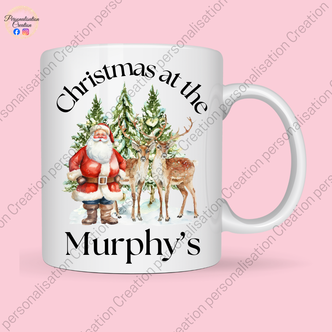 Christmas at the surname mug
