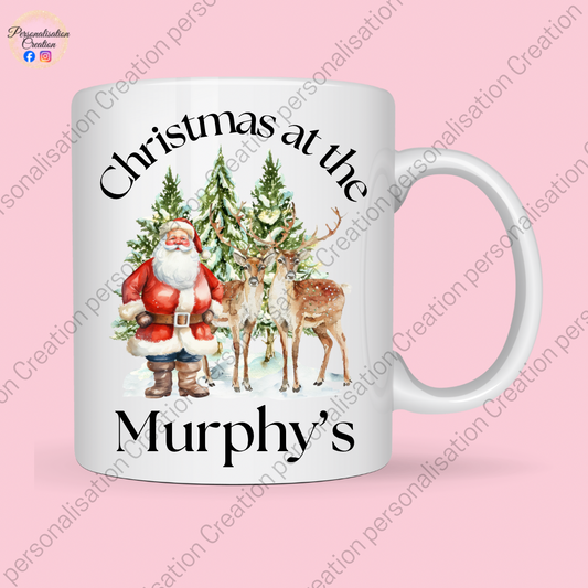 Christmas at the surname mug