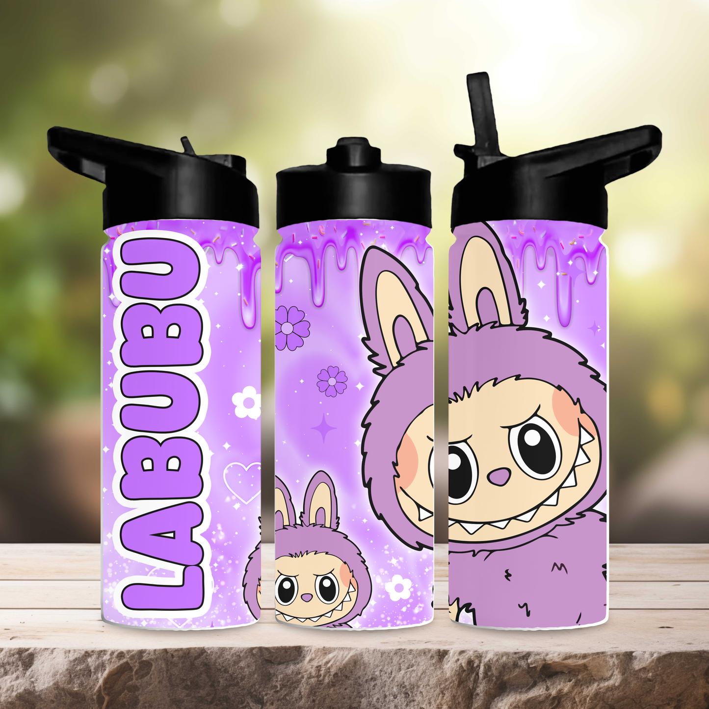 Labubu 600ml water bottle