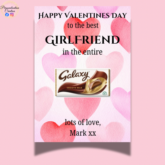 Girlfriend A4 galaxy card