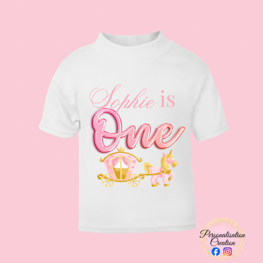 Princess 1st birthday tshirt